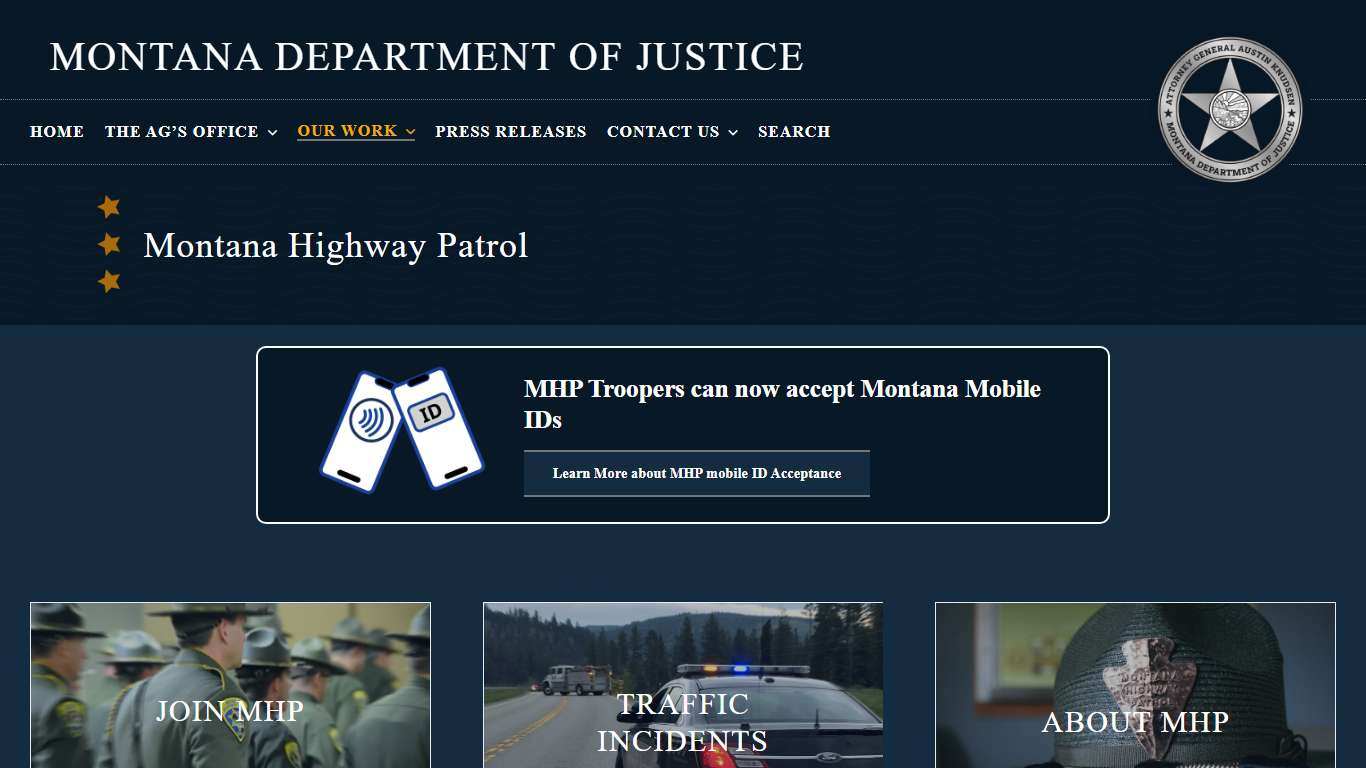 Montana Highway Patrol – Montana Department of Justice